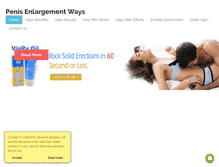 Tablet Screenshot of penisenlargementways.com